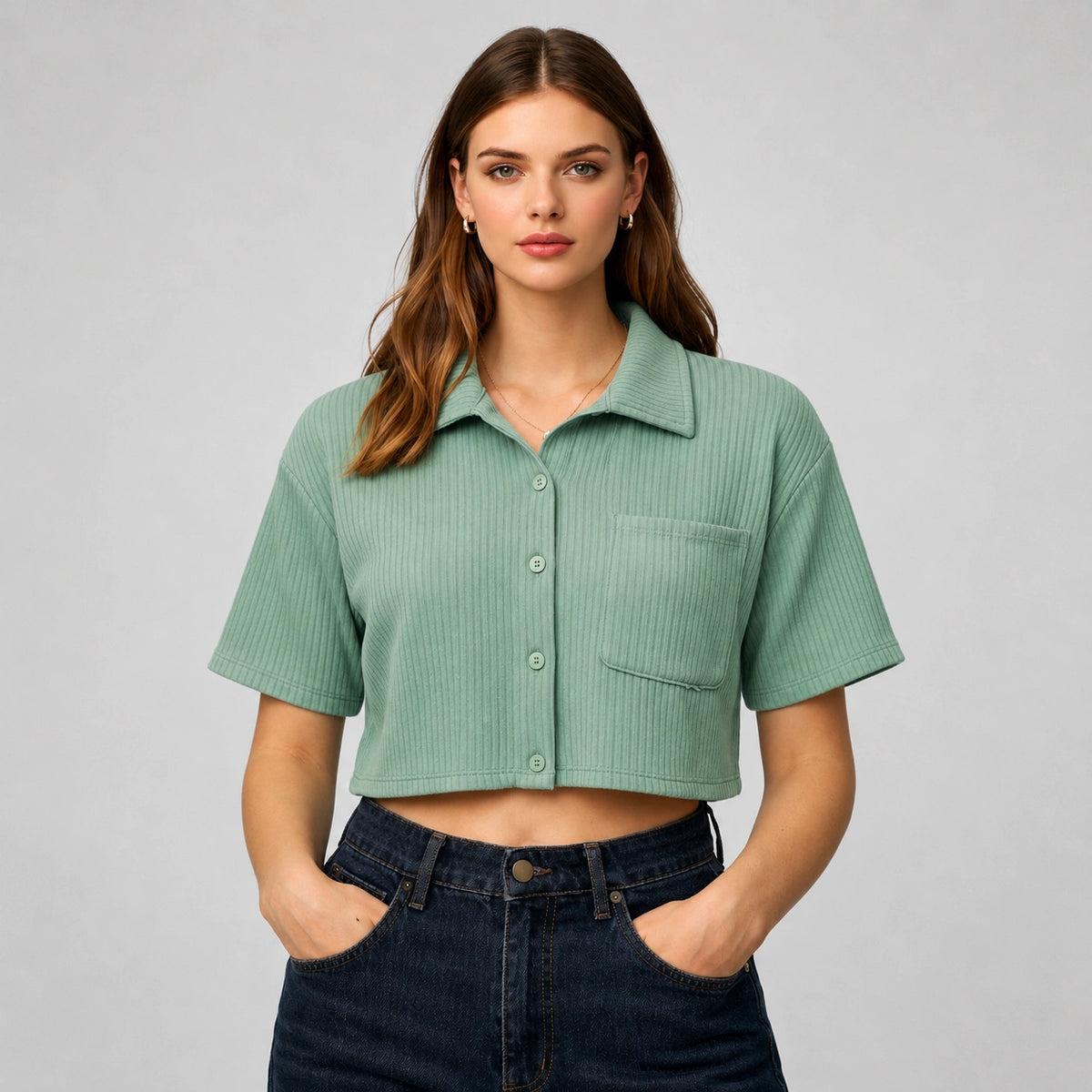 شميز مارسيليا Marseille Ribbed Shirt