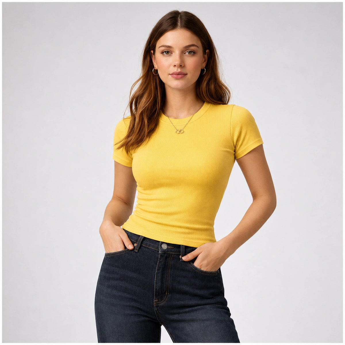 توب ريب أساسي Basic Ribbed Top