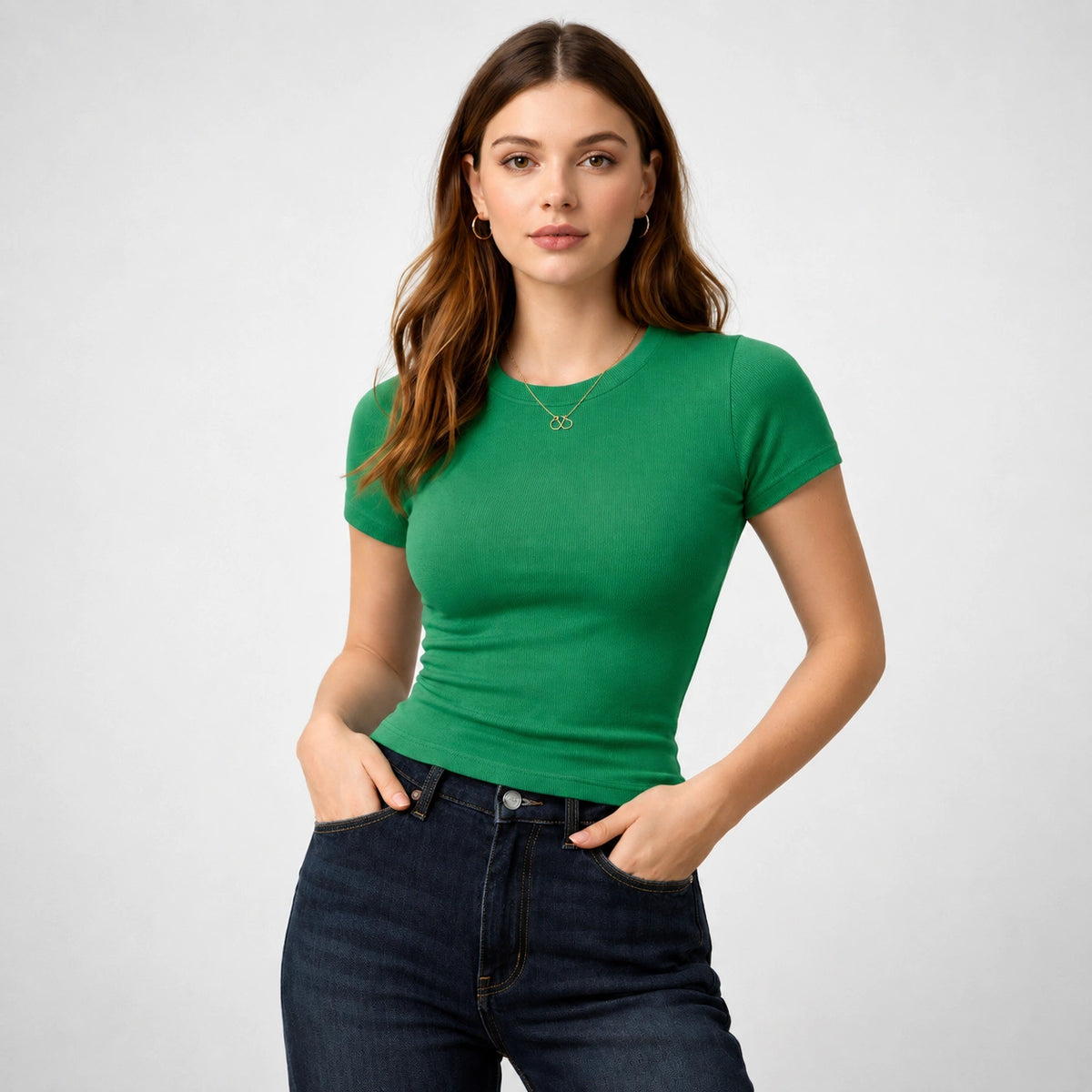 توب ريب أساسي Basic Ribbed Top