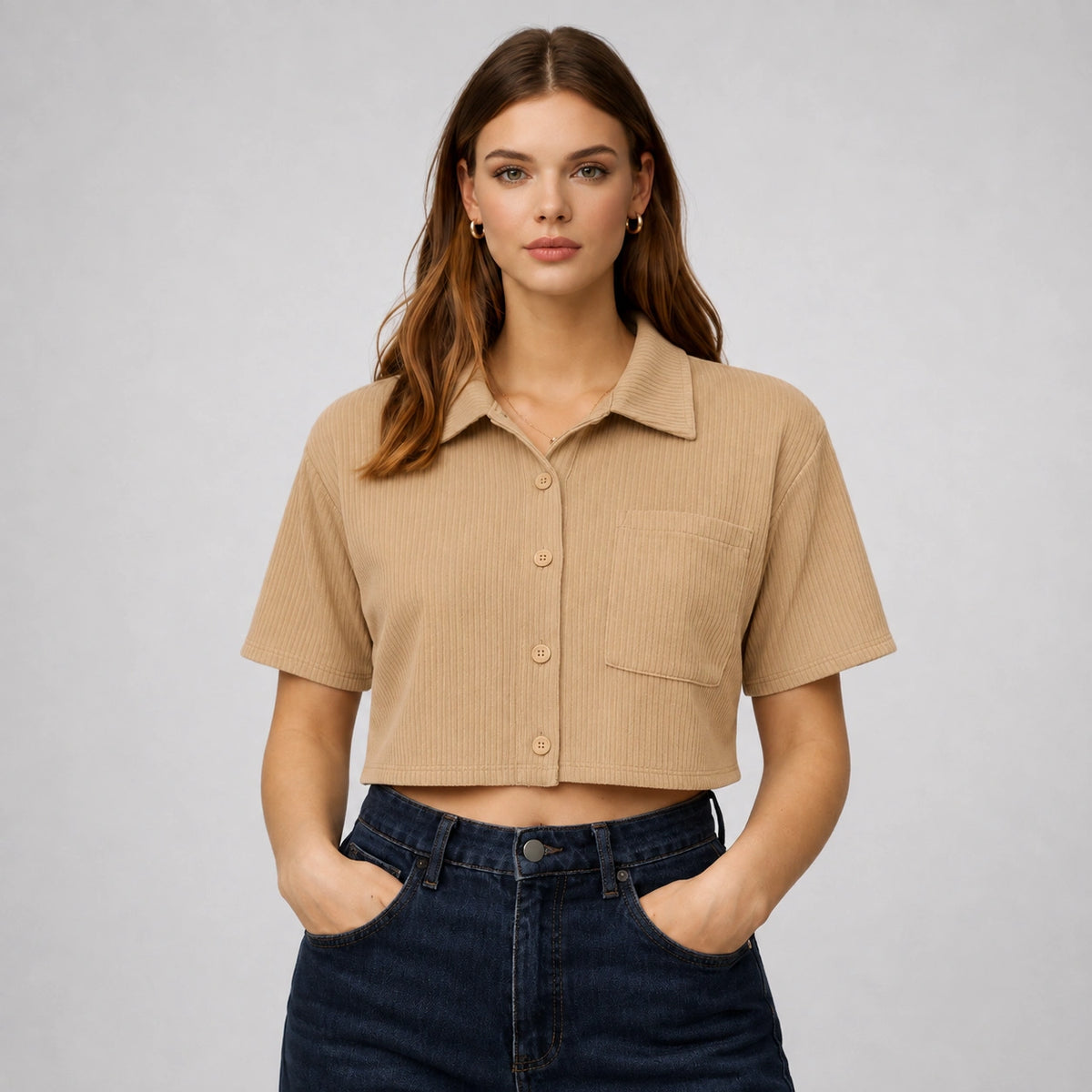 شميز مارسيليا Marseille Ribbed Shirt