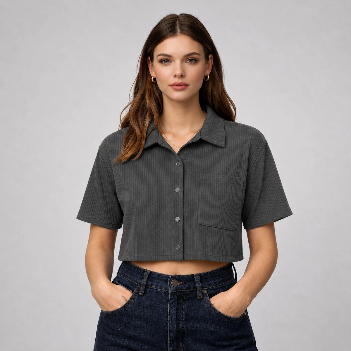 شميز مارسيليا Marseille Ribbed Shirt
